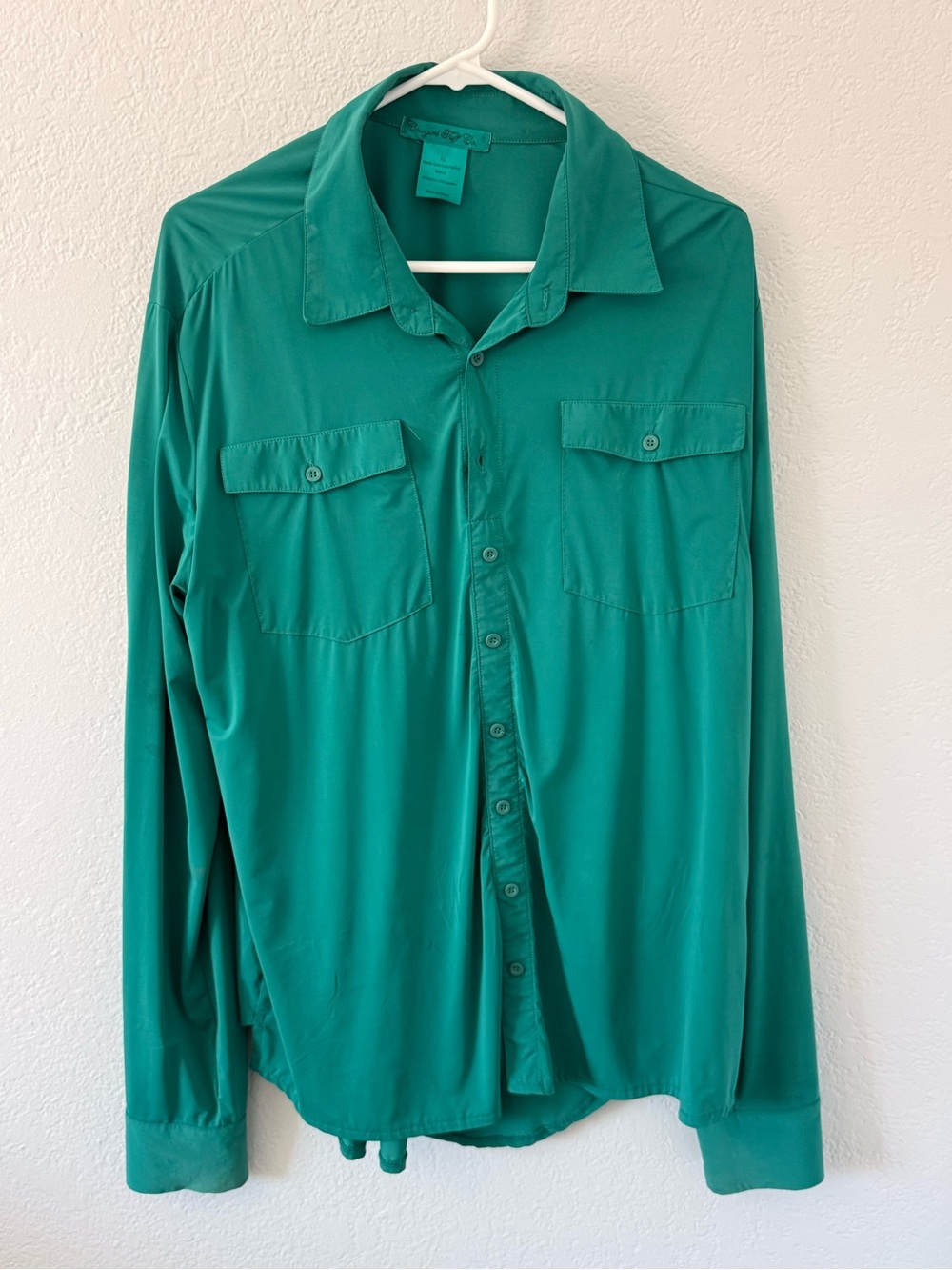 Cowgirl Tuff Green Button-Down Shirt